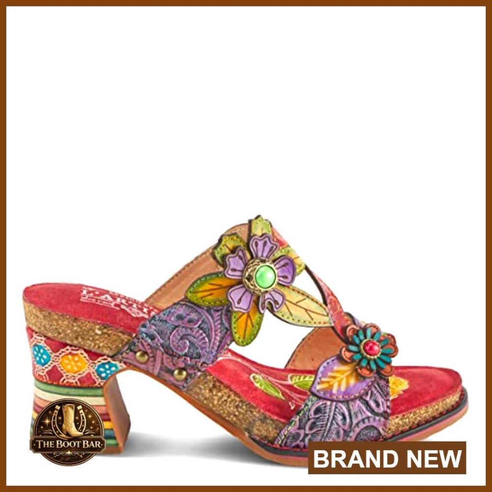 Leather Platform Sandals With Adjustable Strap, F… - image 6